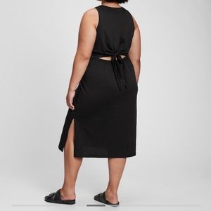 GAP sz XL Tie-Back Midi Dress in black 🖤 worn one/washed once